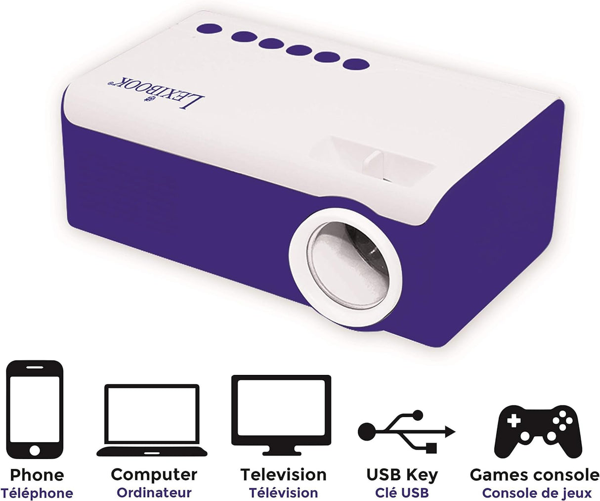 Lexibook PRJ150 Mini HD Video Projector