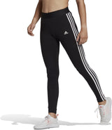 adidas 3 Stripes Pull On Leggings Female Adult Black/White XSmall