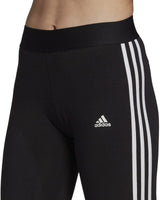 adidas 3 Stripes Pull On Leggings Female Adult Black/White XSmall