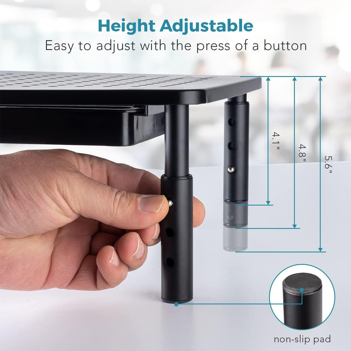 LifeGoods Monitor Stand with Drawer