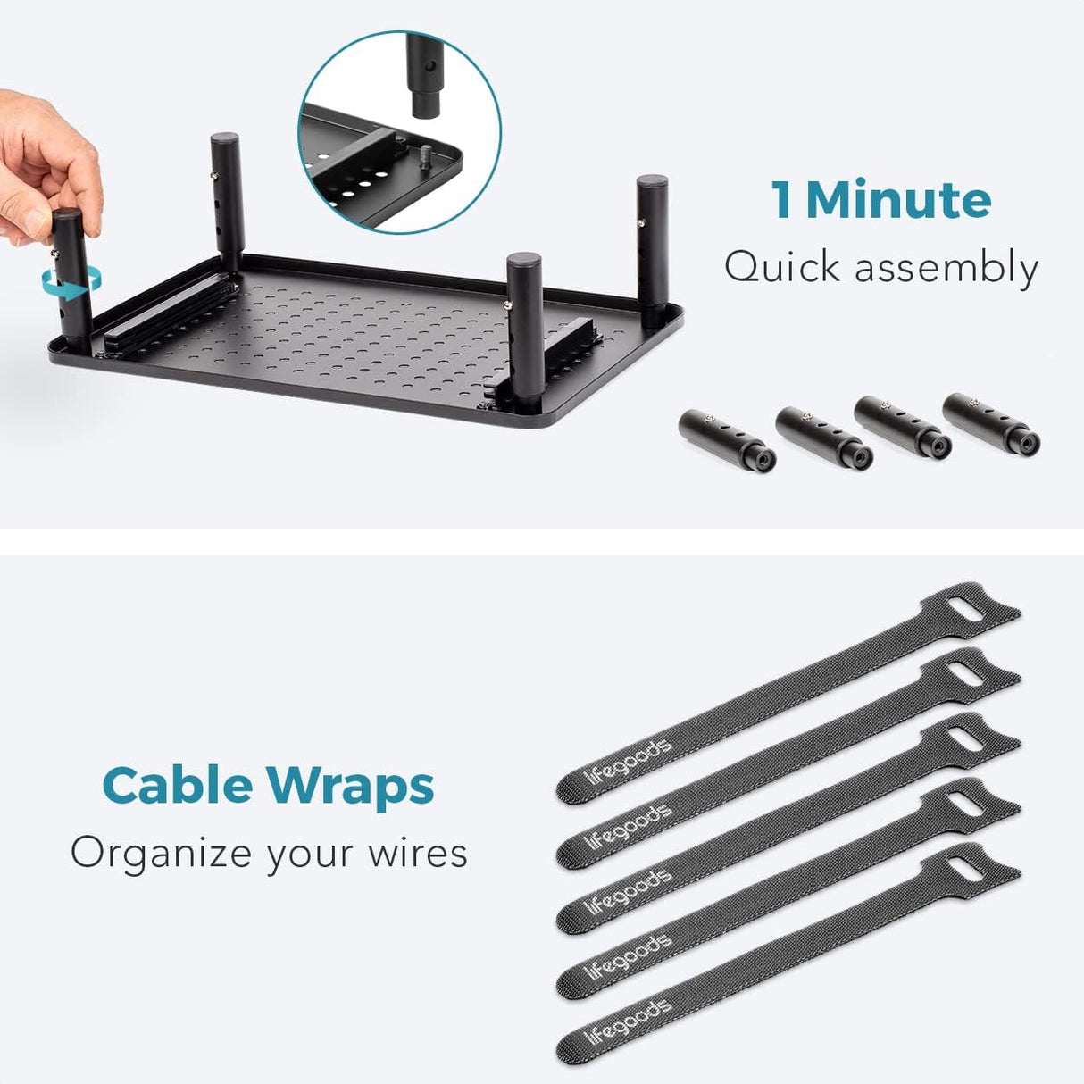 LifeGoods Monitor Stand with Drawer