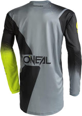 O'Neal Men's Element Racewear V-Neck Jersey Black/Grey/Yellow XL