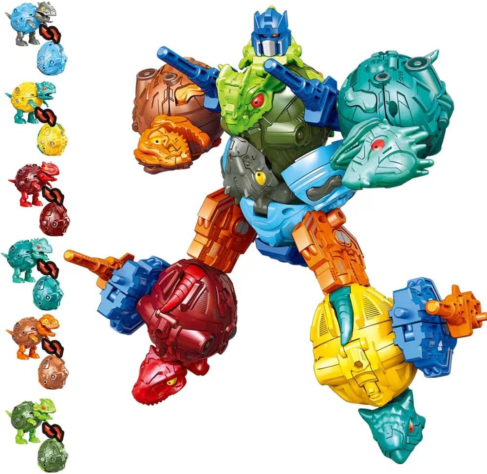 TUNJILOOL Dinosaur Robot Toys Multi