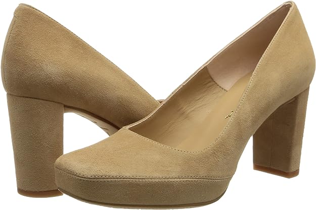 Unisa Women's Narcy Court Shoes Leather Closed-Toe Pumps Skin 4 UK