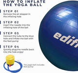 Edifit Yog Pilates Pregnancy Ball Fitness Accessories 65 cm Blue