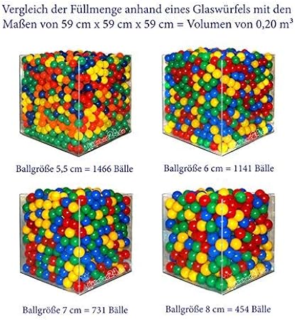 Bällebad24 100 Pastel Balls (TÜV Tested and Certified 2019) Ball Pit