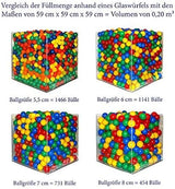 Bällebad24 100 Pastel Balls (TÜV Tested and Certified 2019) Ball Pit