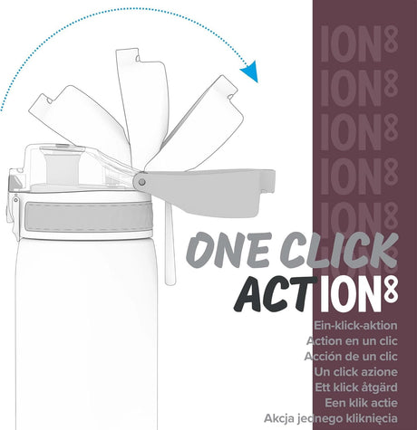 Ion8 Leak Proof Kids Water Bottle BPA Free Camping 350ml (12oz)