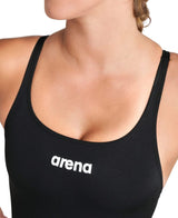 arena Solid Swim Pro Team Women's One-piece Swimsuit Black-white 48