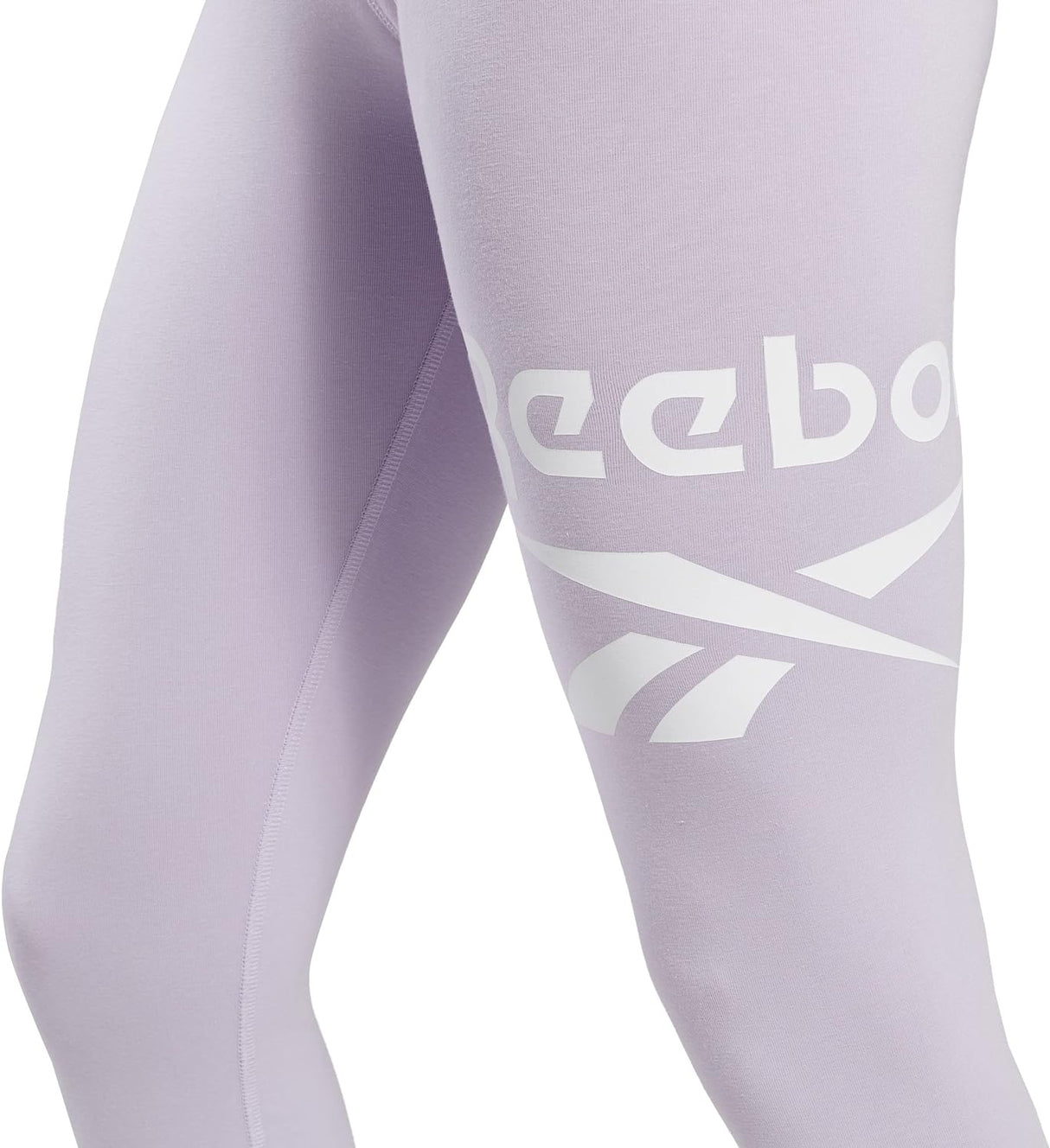 Reebok Women's Identity Logo Pull on Leggings Purple Oasis