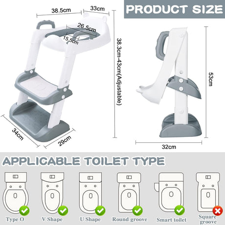 MULEVIP Children's Toilet Seat White