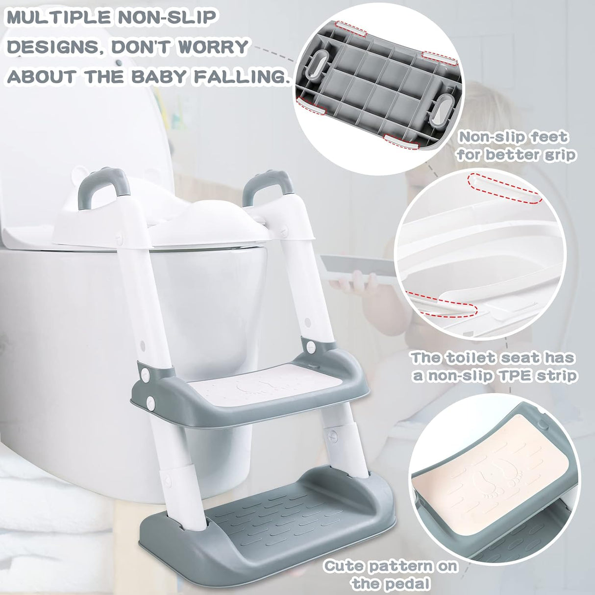 MULEVIP Children's Toilet Seat White