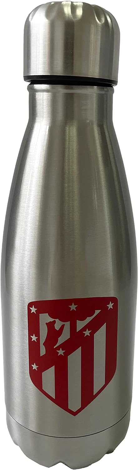 Atletico de Madrid Airtight Stainless Steel Water Bottle 550 ml Metallised