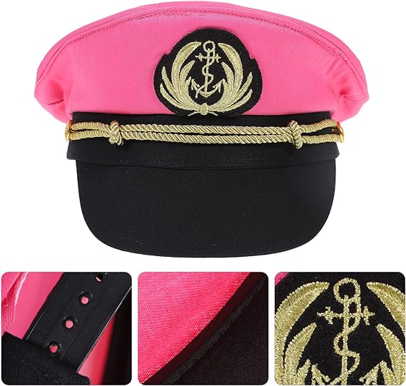 GALPADA Captain's Hat Sailor Pink