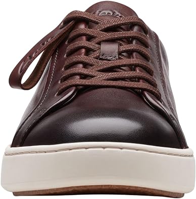 Clarks Men's Courtlite Move Sneaker Leather Dark Brown (9.5 UK)