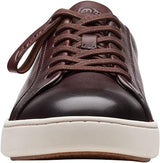 Clarks Men's Courtlite Move Sneaker Leather Dark Brown (9.5 UK)