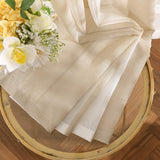 MIULEE Voile Window Curtains Beige