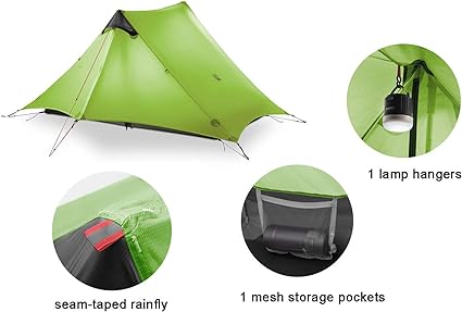 KIKILIVE New Nanshan Outdoor Ultralight Camping Tent lightweight Tent Green