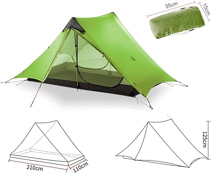 KIKILIVE New Nanshan Outdoor Ultralight Camping Tent lightweight Tent Green